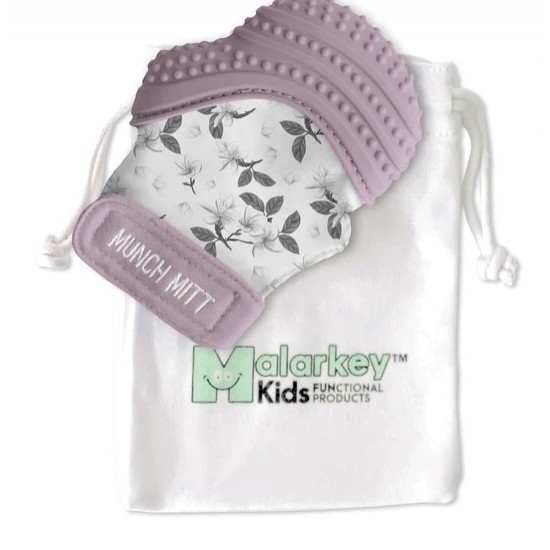 Munchmitt Teething Mitten, Lilac Bloom