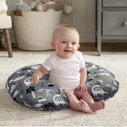 Boppy Nursing Pillow and Positioner, Gray Dino Boppy Nursing Pillow and Positioner, Gray Dino