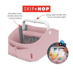 Skip Hop Light Up Diaper Caddy, Pink Skip Hop Light Up Diaper Caddy, Pink