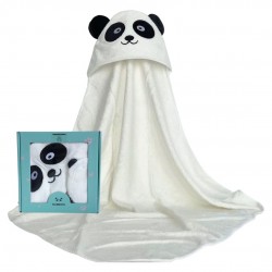 BUBBAS Bamboo Infant to Toddler Hooded Towel, Panda BUBBAS Bamboo Infant to Toddler Hooded Towel, Panda