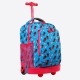 J World Sunny 17" Rolling Backpack, Strawberry J World Sunny 17" Rolling Backpack, Strawberry