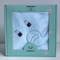 BUBBAS Bamboo Infant to Toddler Hooded Towel, Elephant BUBBAS Bamboo Infant to Toddler Hooded Towel, Elephant