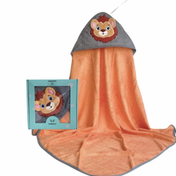BUBBAS Bamboo Infant to Toddler Hooded Towel, Lion BUBBAS Bamboo Infant to Toddler Hooded Towel, Lion
