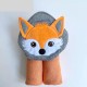 BUBBAS Bamboo Infant to Toddler Hooded Towel, Fox