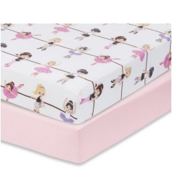 Everyday Kids 2 Pack Cotton Unicorn Cotton Crib Sheets