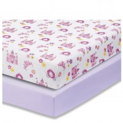 Everyday Kids 2 Pack  Cotton Crib Sheets