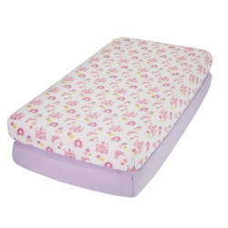 Everyday Kids 2 Pack  Cotton Crib Sheets