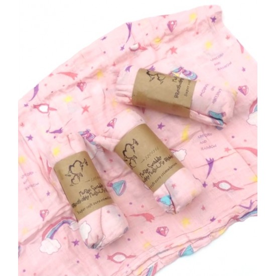 Large Muslin Bamboo Receiving Blanket