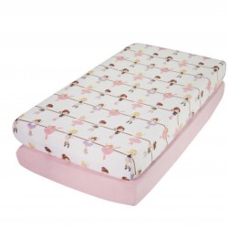 Everyday Kids 2 Pack Cotton Unicorn Cotton Crib Sheets