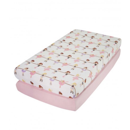 Everyday Kids 2 Pack Cotton Unicorn Cotton Crib Sheets