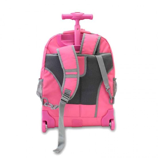 J World 16inch Sparkle Rolling Backpack, Daisy