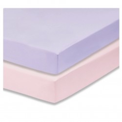Everyday Kids 2 Pack Unicorn Cotton Crib Sheets, Lilac/Pink Everyday Kids 2 Pack Unicorn Cotton Crib Sheets, Lilac/Pink