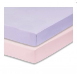 Everyday Kids 2 Pack Unicorn Cotton Crib Sheets, Lilac/Pink Everyday Kids 2 Pack Unicorn Cotton Crib Sheets, Lilac/Pink