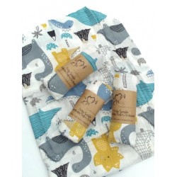 Large Muslin Bamboo Receiving Blanket