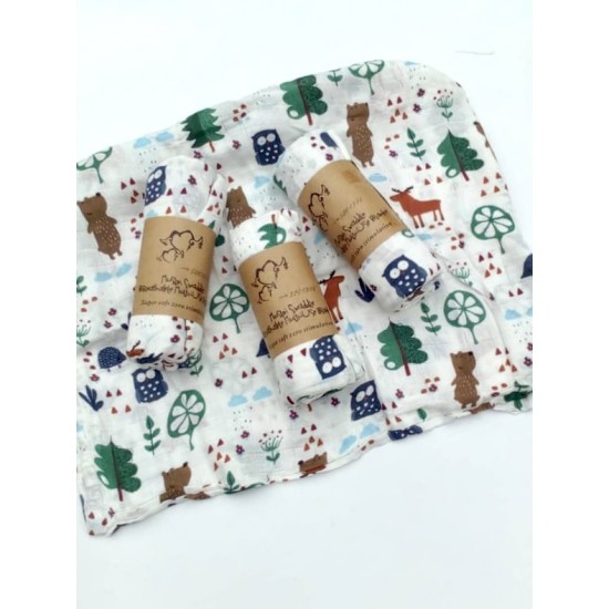 Large Muslin Bamboo Receiving Blanket