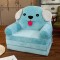 Plush 3-in-1 Foldable Kids Sofa, Blue Dog