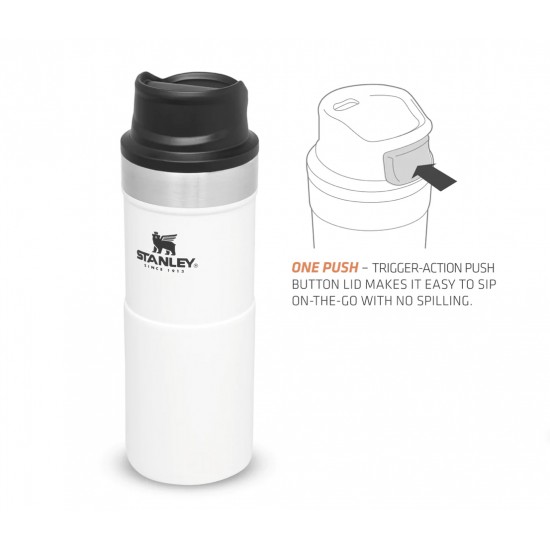 Stanley Trigger Action Travel Mug, White
