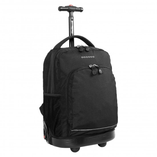 J World Sunny 17inch Rolling Backpack, Black J World Sunny 17inch Rolling Backpack, Black