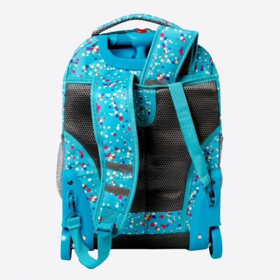 J World 18inch Rolling Backpack- Colour Dots J World 18inch Rolling Backpack- Colour Dots