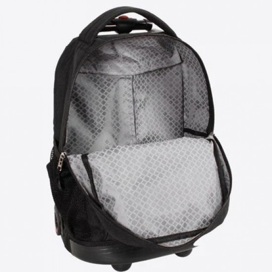 J World Sunny 17inch Rolling Backpack, Black J World Sunny 17inch Rolling Backpack, Black