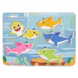 Baby Shark 5-Piece Wooden Puzzle