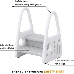 Suplayer 3 Layer Step Stool, Grey Suplayer 3 Layer Step Stool, Grey