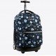 J World 18inch Rolling Backpack, Night Bloom