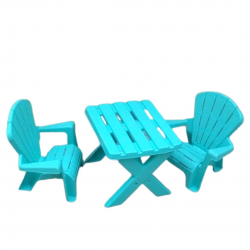 Garden Table and 2 Chair Set, Choose Chair Color Garden Table and 2 Chair Set, Choose Chair Color