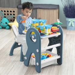 2 in 1 Toddler Easel with Building Blocks  2 in 1 Toddler Easel with Building Blocks