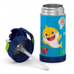 Thermos 12oz Funtainer Water Bottle, Baby Shark Thermos 12oz Funtainer Water Bottle, Baby Shark