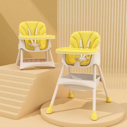 Suplayer 2 in 1 Convertible High Chair, Yellow Suplayer 2 in 1 Convertible High Chair, Yellow
