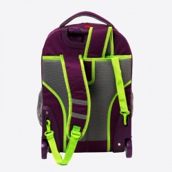 J World 18inch Sunlight Rolling Backpack, Purple J World 18inch Sunlight Rolling Backpack, Purple