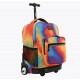 J World 18inch Rolling Backpack, Heat