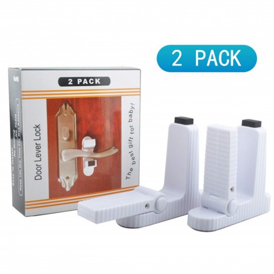 Safety Door Lever Lock, 2 Pack