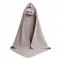 Terry Cotton Hooded Towel, Brown