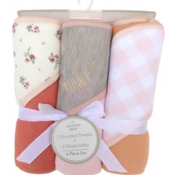 Cute Baby 3 Pack Hooded Towel