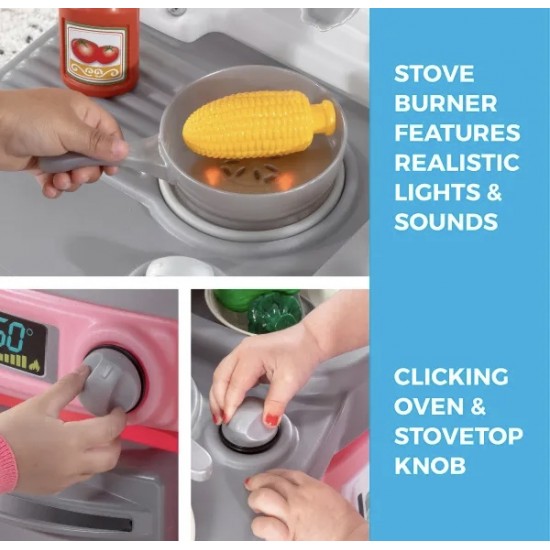 Step2 Modern Cook Kitchen Pretend Playset. Pink