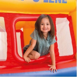 Intex Inflatable Colorful Jump-O-Lene Indoor Outdoor Bouncy Kids Ball Pit Castle Bounce House Intex Inflatable Colorful Jump-O-Lene Indoor Outdoor Bouncy Kids Ball Pit Castle Bounce House
