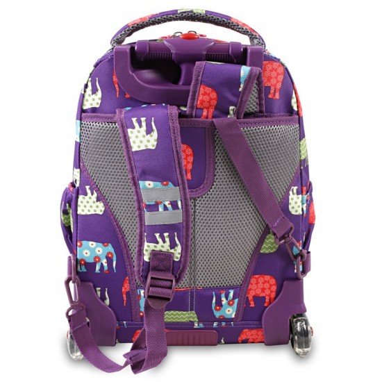 J World 16inch Lollipop Rolling Backpack with Lunch Bag- Elephant J World 16inch Lollipop Rolling Backpack with Lunch Bag- Elephant