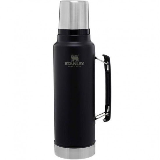 Stanley 1.1QT Classic Vacuum Insulated Water Flask, Black Stanley 1.1QT Classic Vacuum Insulated Water Flask, Black