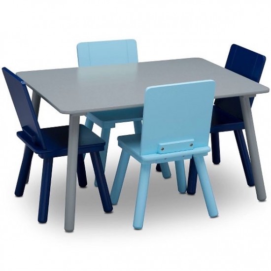 Delta Children Kids' Table and Chair Set 4 Chairs Included Delta Children Kids' Table and Chair Set 4 Chairs Included
