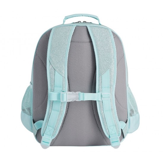 Mackenzie 15inch Aqua Sparkle Glitter Backpack and Lunch Bag Set