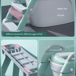 BUBBAS Potty Training Toilet Seat with Step Ladder, Grey BUBBAS Potty Training Toilet Seat with Step Ladder, Grey