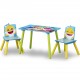 Baby Shark 4-Piece Playroom Set- Includes Table and 2 Chairs and 6-Bin Toy Organizer