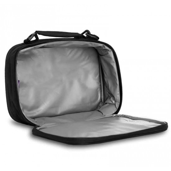 J World Cody Lunch Bag With Shoulder Strap- Black