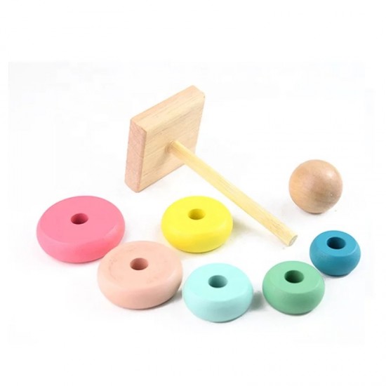 Mini Wooden Stacker, Montessori Toy