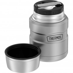 Thermos King Food Jar With Folding Spoon, 16 oz