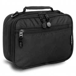 J World Cody Lunch Bag With Shoulder Strap- Black