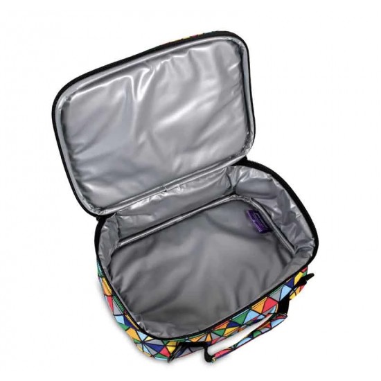 J World Cody Lunch Bag With Shoulder Strap- Purple Galaxy J World Cody Lunch Bag With Shoulder Strap- Purple Galaxy