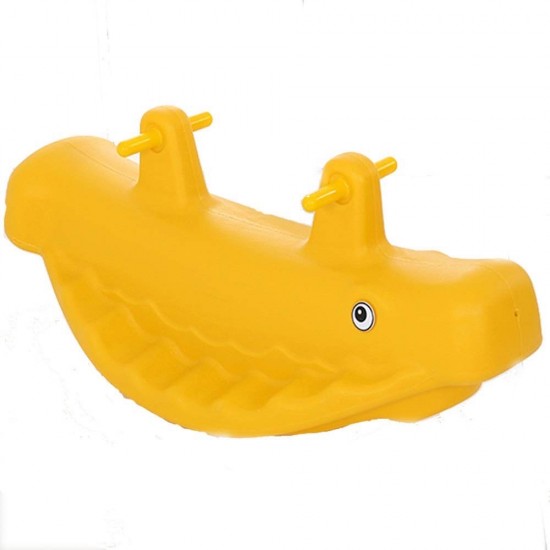 BUBBAS Whale Teeter Totter, Yellow BUBBAS Whale Teeter Totter, Yellow